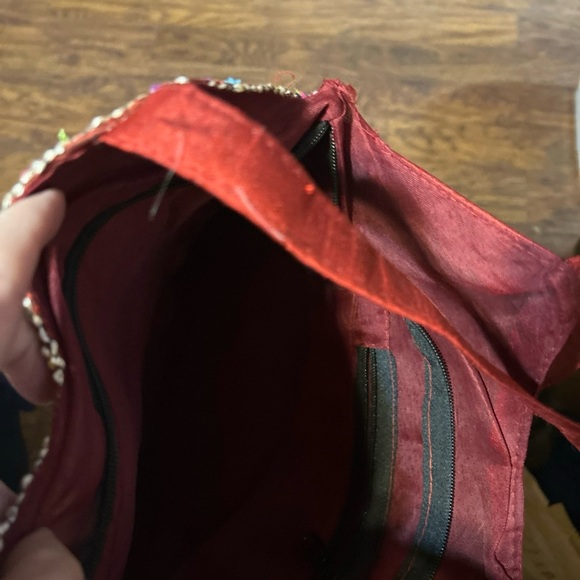 Beautiful Shoulder Bag Elephant Multicolor Embroidery - Picture 5 of 7